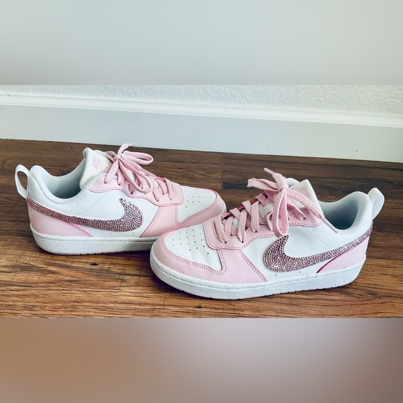 pink rhinestone nikes